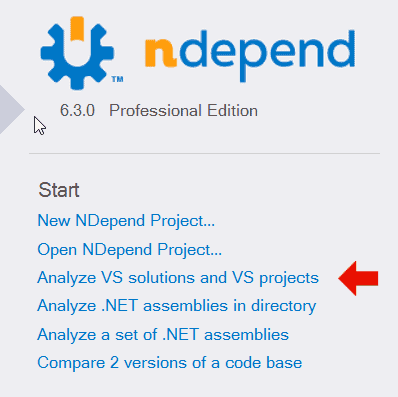 NDepend on Open