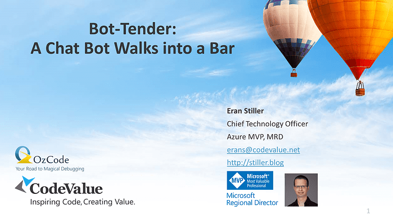 Bot-Tender: A Chat Bot Walks into a Bar
