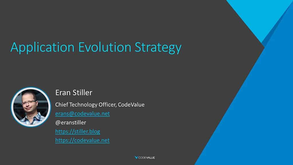Application Evolution Strategy - Eran Stiller