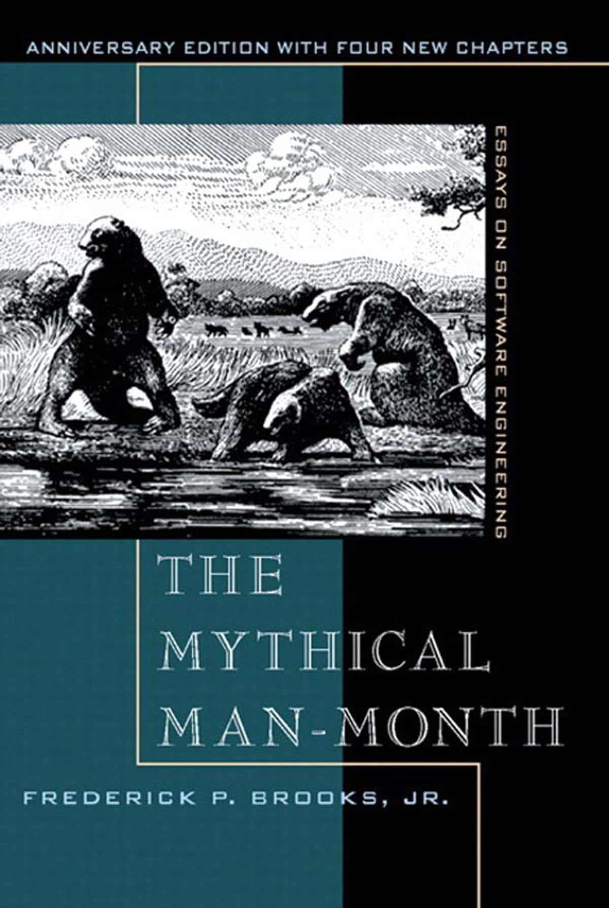 Book cover of "The Mythical Man-Month: Essays on Software Engineering"