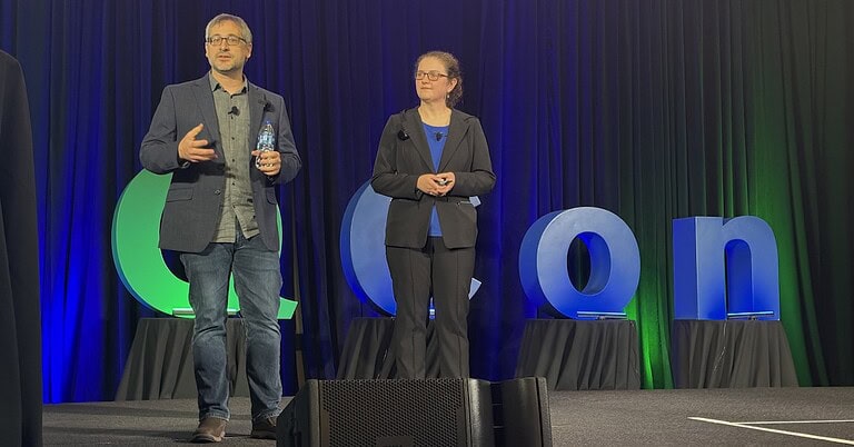 A picture of the presenters at QCon